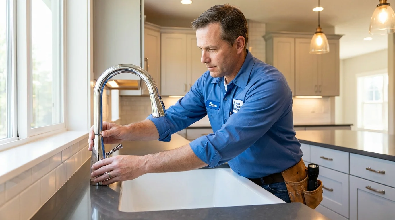 Kitchen faucet installation by Johns Plumbing LLC in Monte Vista